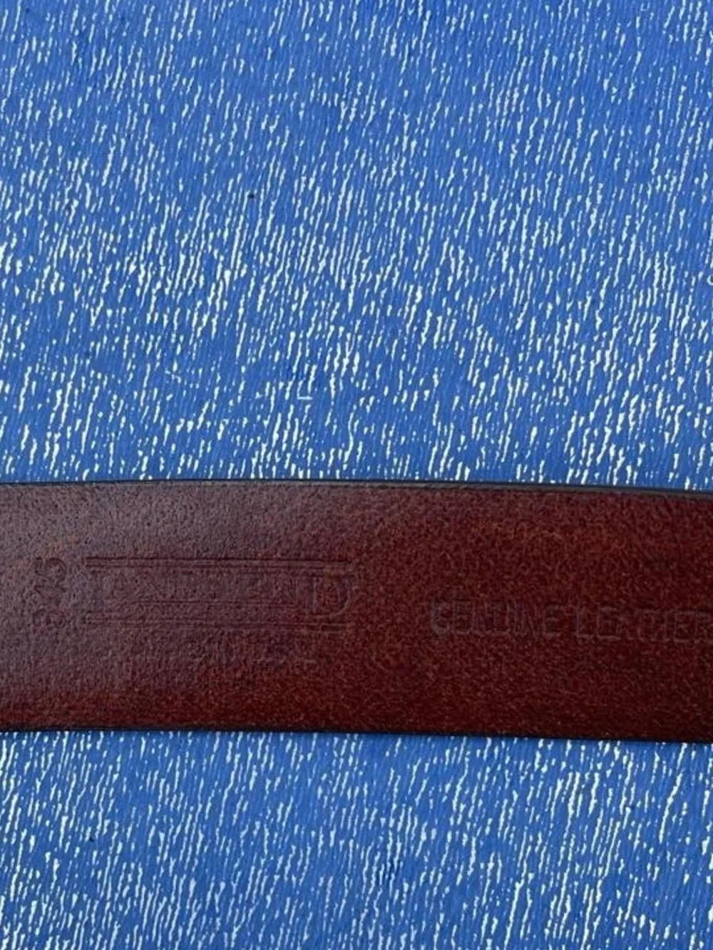 Men's Classic Leather Belt in Brown by Lands End Size 40